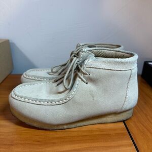 Roper Gum Sole Chukka Sand Tan Suede Lace Up Western Shoe Comfort Desert Sticker